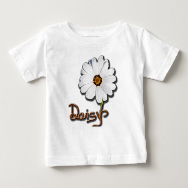 White Daisy Baby T-Shirt (Front)