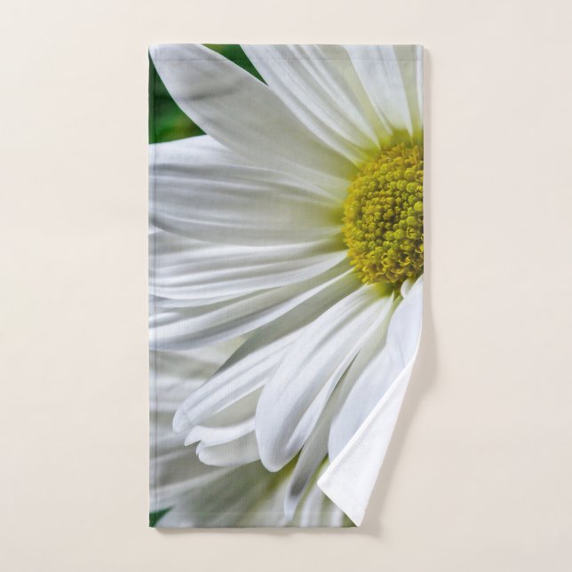 White Daisy Bath Towel Set (Hand Towel)
