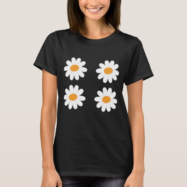 White daisy bundle T-Shirt (Front)