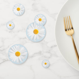 white daisy confetti