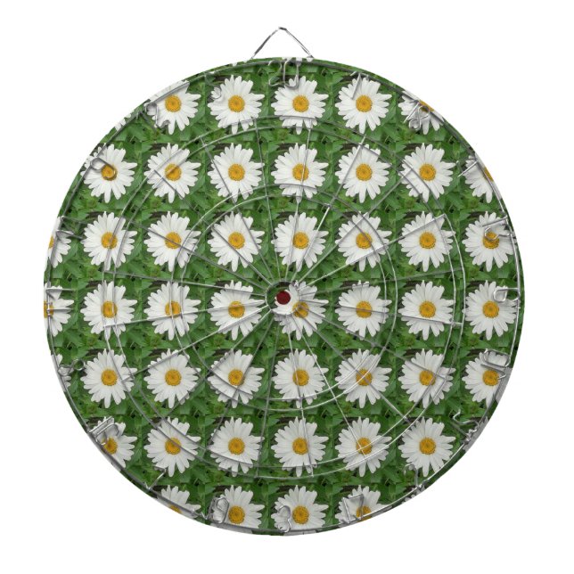 White Daisy Dartboard (Front)