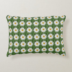White Daisy Decorative Cushion