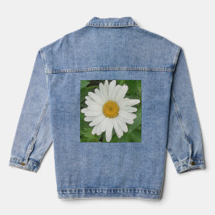 White Daisy Denim Jacket