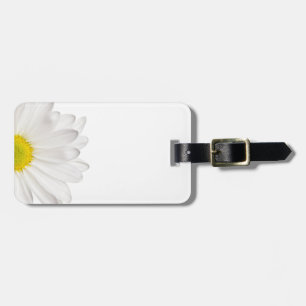 White Daisy Flower Background Customised Daisies Luggage Tag
