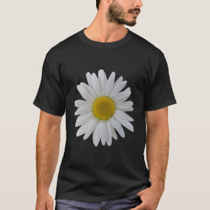 White Daisy Flower Blooming Daisy Blooms Flowery D T-Shirt