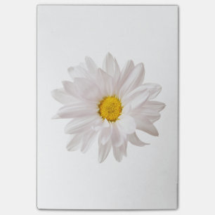 White Daisy Flower Design Floral Daisies Template Post-it Notes