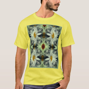 White Daisy Flower Petals Abstract       T-Shirt