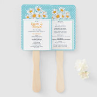 White Daisy Flower Polkadot Pattern Floral Wedding
