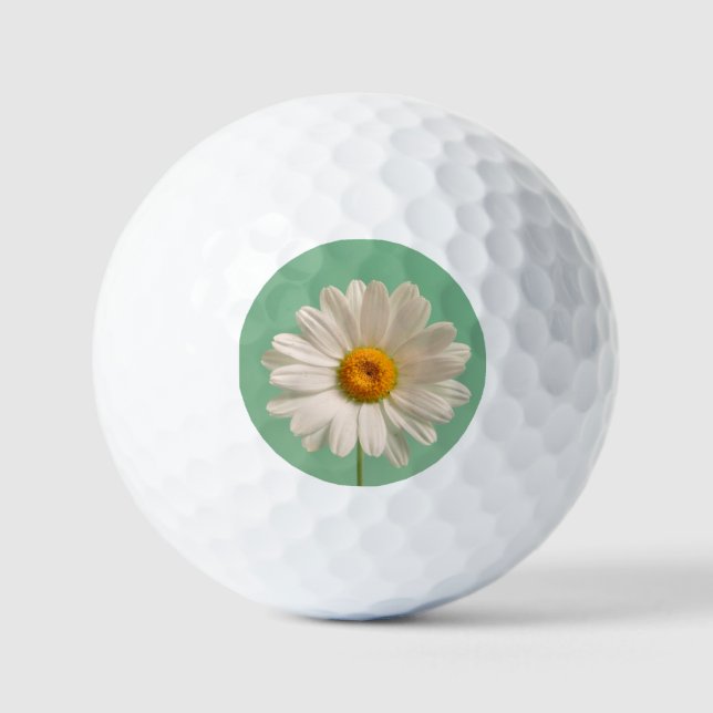 White daisy golf balls (Front)