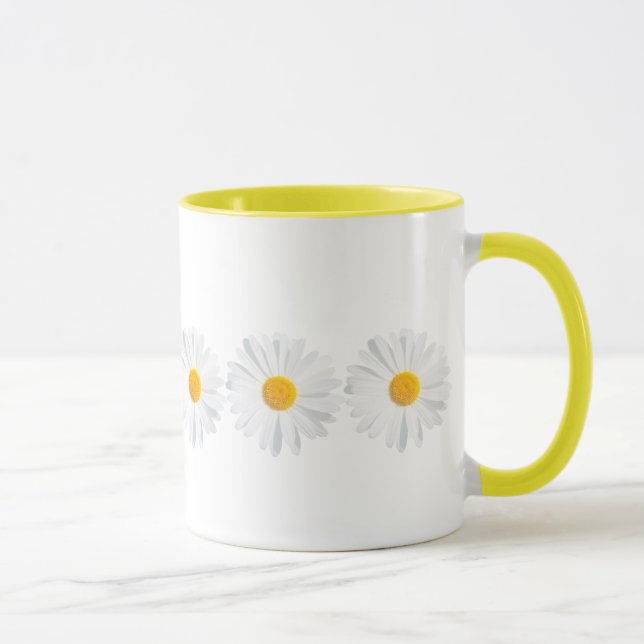 white daisy mug (Right)