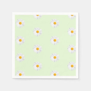 white daisy napkin