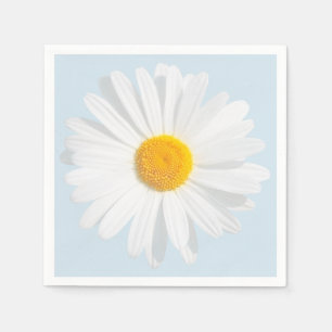 white daisy napkin