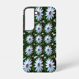 White Daisy Pattern Samsung Galaxy Case