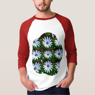 White Daisy Pattern T-Shirt