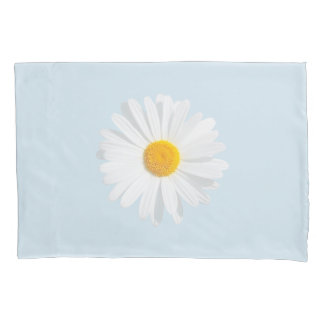 white daisy pillowcase