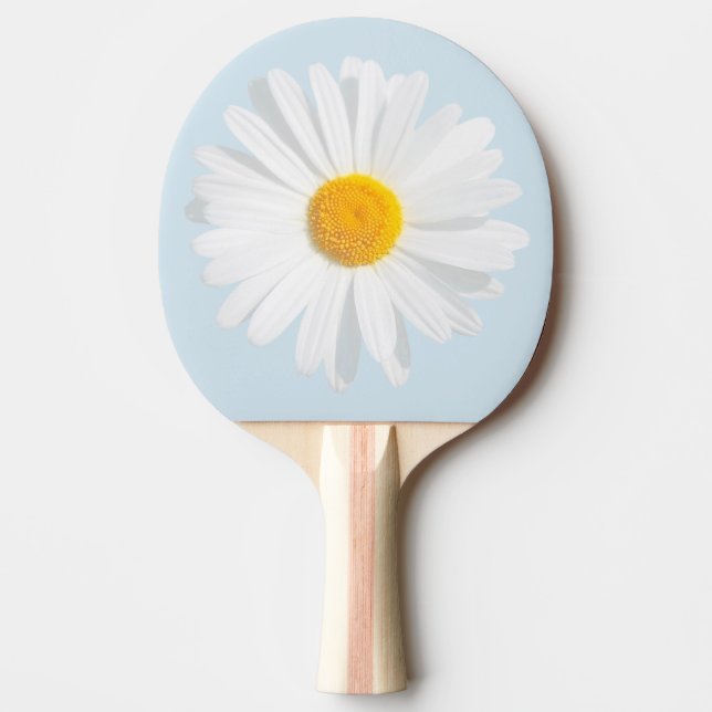 white daisy ping pong paddle (Front)
