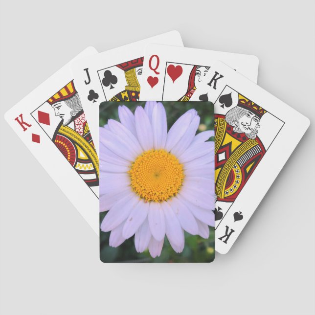 White Daisy Playing Cards (Back)