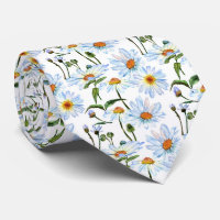 White Daisy Print Pattern