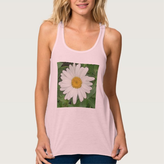 White Daisy Singlet (Front)
