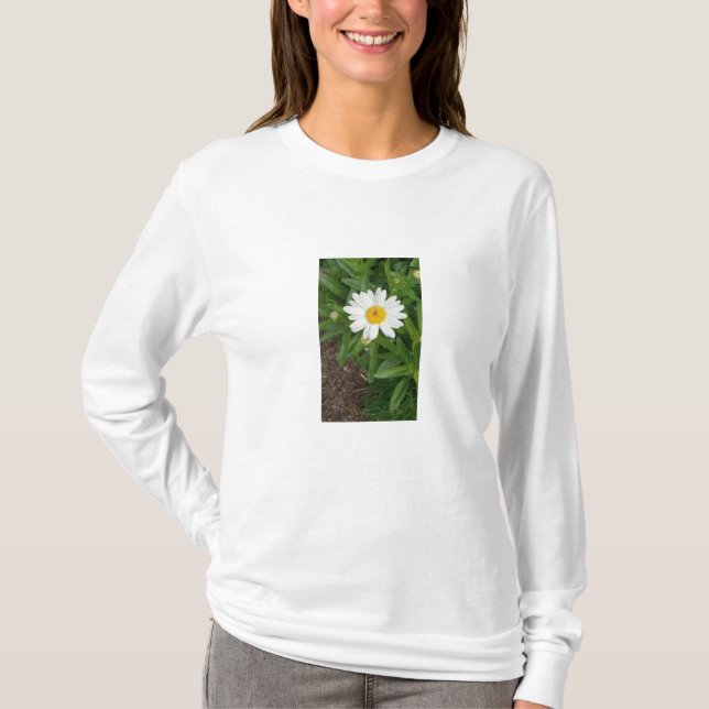 White Daisy SweatShirt T-Shirt (Front)