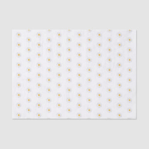 white daisy tissue paper