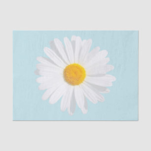 white daisy tissue paper