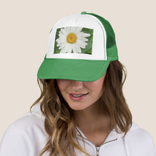 White Daisy Trucker Hat