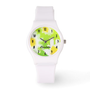 White Daisy Watch with Personalised Name