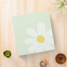 White Daisy with dots 