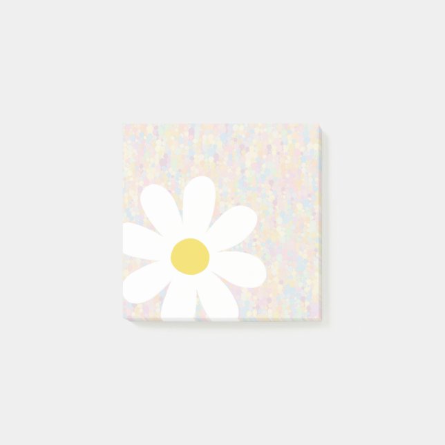 White Daisy with pastel dots  Post-it Notes (Front)