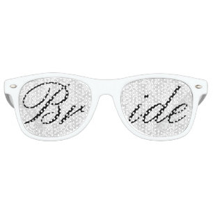 White Damask Bride Fun Bachelorette Party Glasses