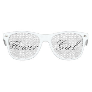 White Damask Flower Girl Sunglasses