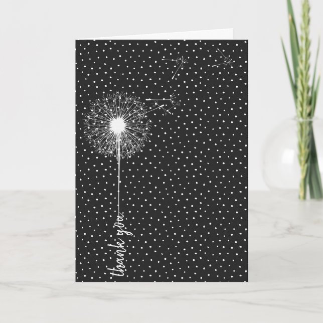 white dandelion for friend card (Front)