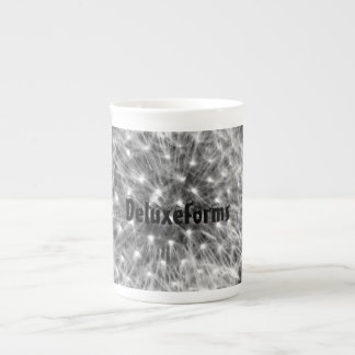 White Dandelion Fuzz Bone China Mug