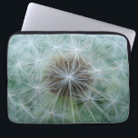 White Dandelion Laptop Sleeve<br><div class="desc">Lovely delicate white dandelion pattern.</div>