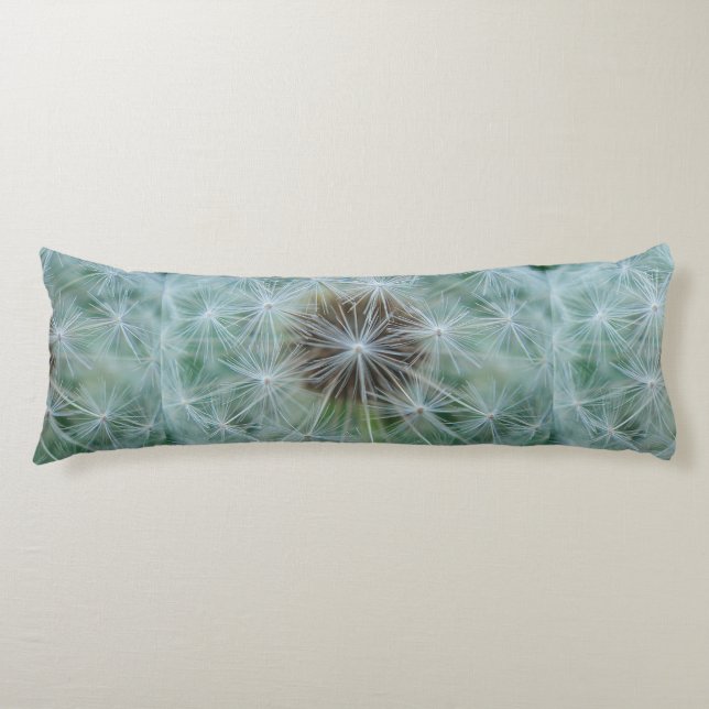 White Dandelion Pattern Body Cushion (Front)