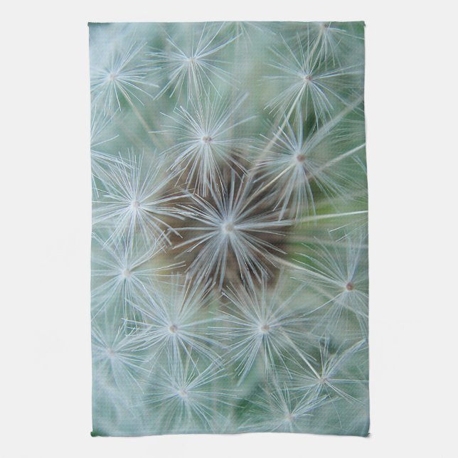 White Dandelion Tea Towel (Vertical)
