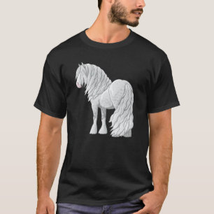 White Dapple Gray Gypsy Vanner Irish Cob Draft Hor T-Shirt