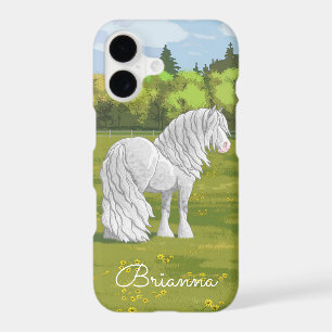 White Dapple Grey Gypsy Vanner Draught Horse