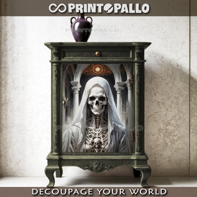 White death gotich nun - Lady of skulls  Tissue Paper (Creator Uploaded)