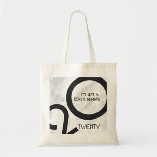 White Decade Birthdday Tote Bag