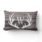 White Deer Antlers Weathered Wood Monogram