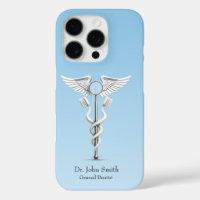 White Dental Caduceus Mirror Toothbrush Medical