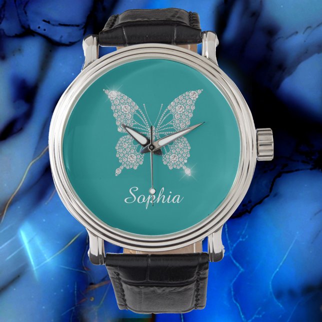White Diamond Butterfly, Script Name, Deep Teal Watch (Creator Uploaded)