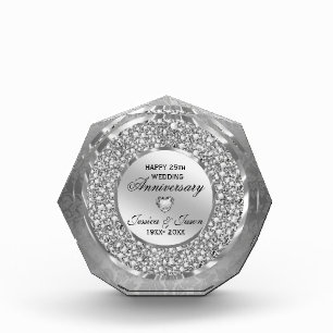 White Diamonds-Wedding Anniversary Photo Block