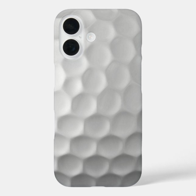 White Dimpled Golf Ball Texture Case-Mate iPhone Case (Back)