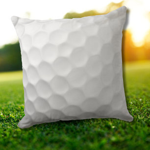 White Dimpled Golf Ball Texture Cushion