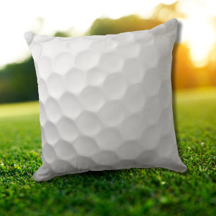 White Dimpled Golf Ball Texture Cushion