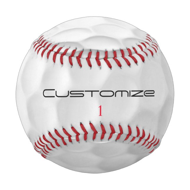White Dimpled Golf Ball Texture Custom Name Number (Front)