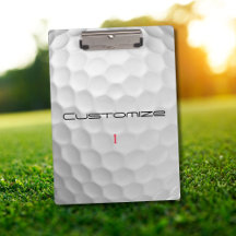 White Dimpled Golf Ball Texture Custom Name Number